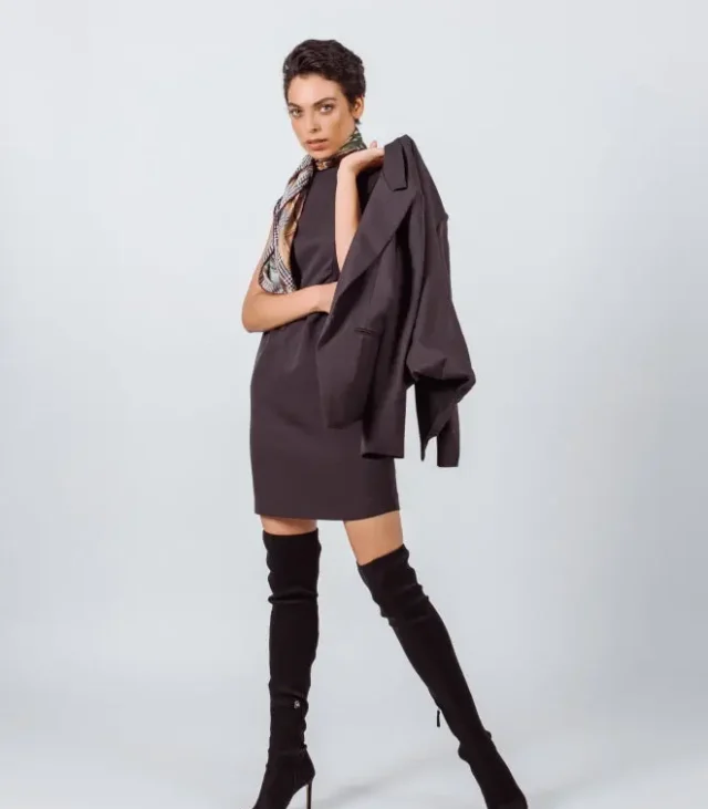 Luxe Wool Mini Dress - Image 2