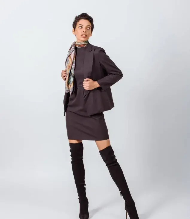 Luxe Wool Mini Dress - Image 4