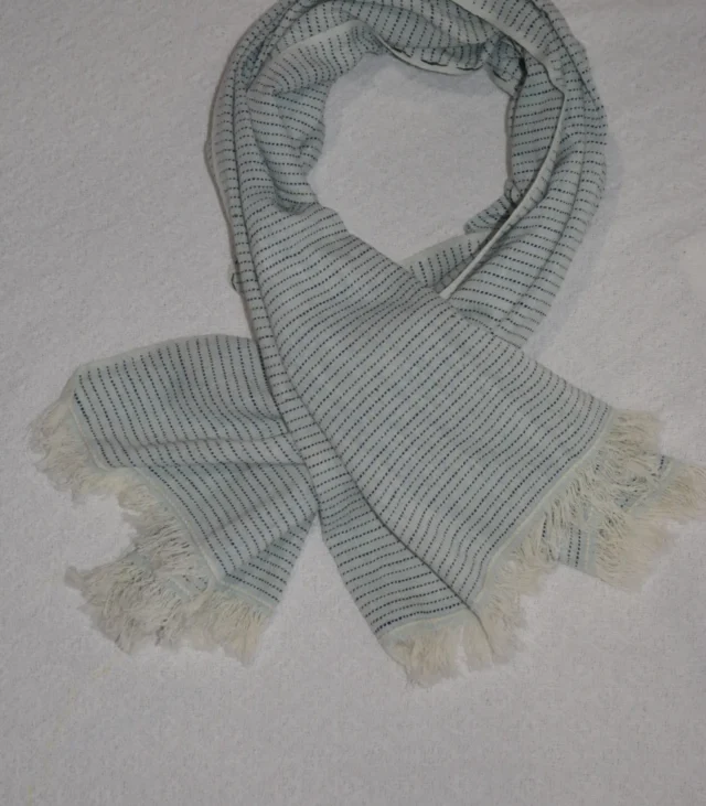 Stylish Hand-Woven Cotton Scarves for a Sophisticated Look | Shop Now - Image 6