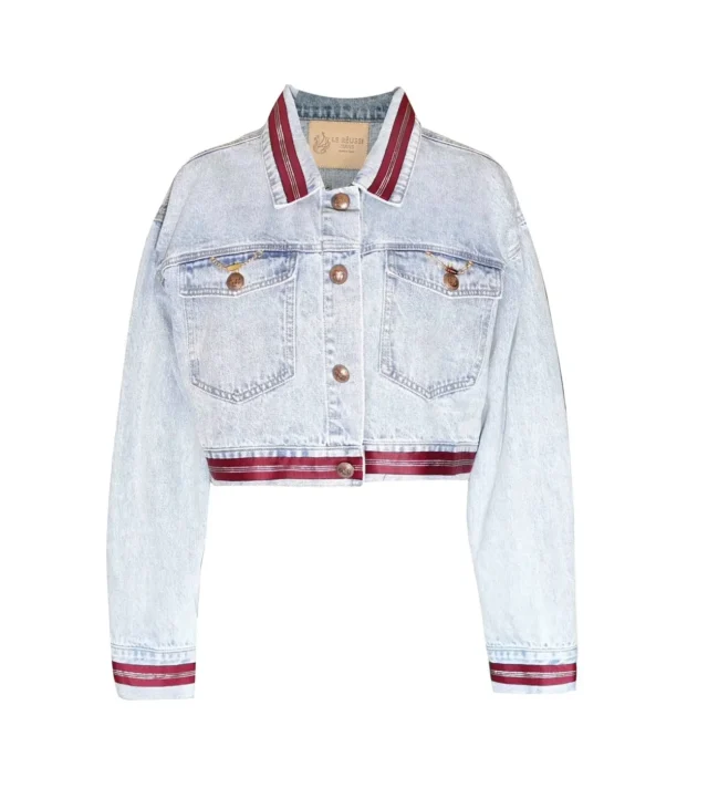 Danielle Denim Jacket with Red Lining - Image 6