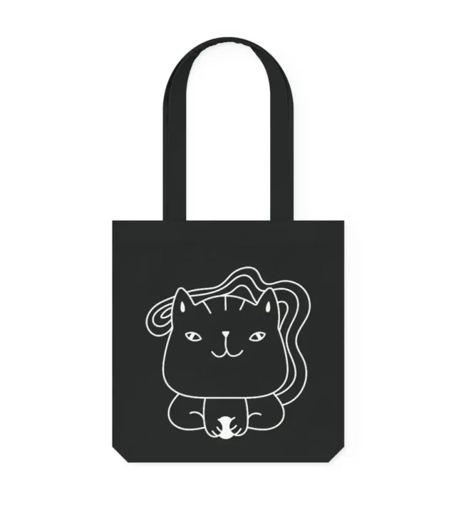 Cute Kitten Woven Tote Bag - Eco-Friendly and Durable - Image 8