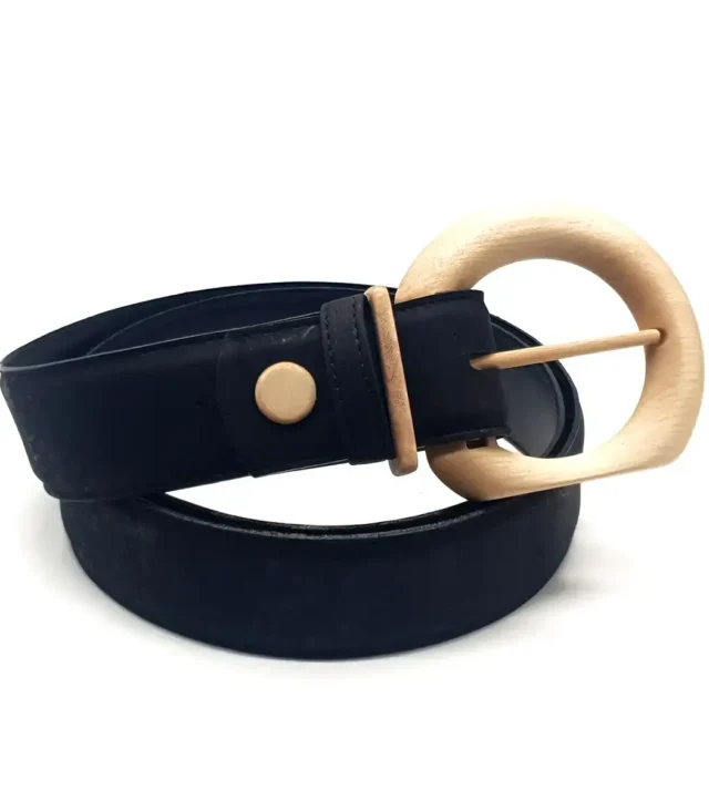 Zion Heart 409 - Sustainable, Vegan Cork Belt with Wooden Buckle | Business & Casual Wear