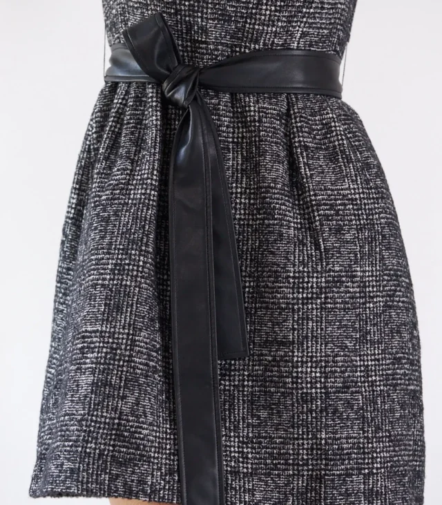 Ebony Mini Tweed Dress - Image 4