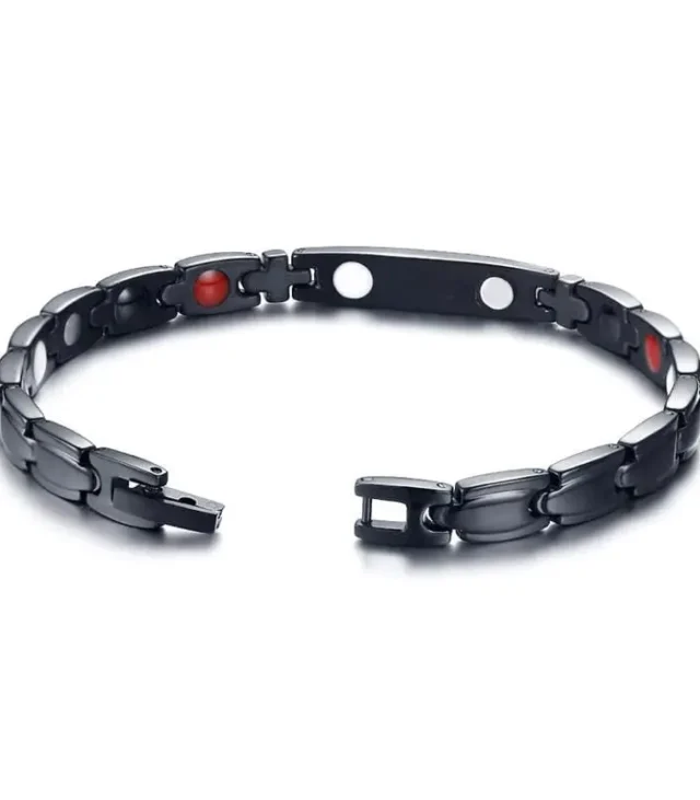 Shop Womens Black Magnetic Bracelet - Stylish and Health-Boosting - Image 5