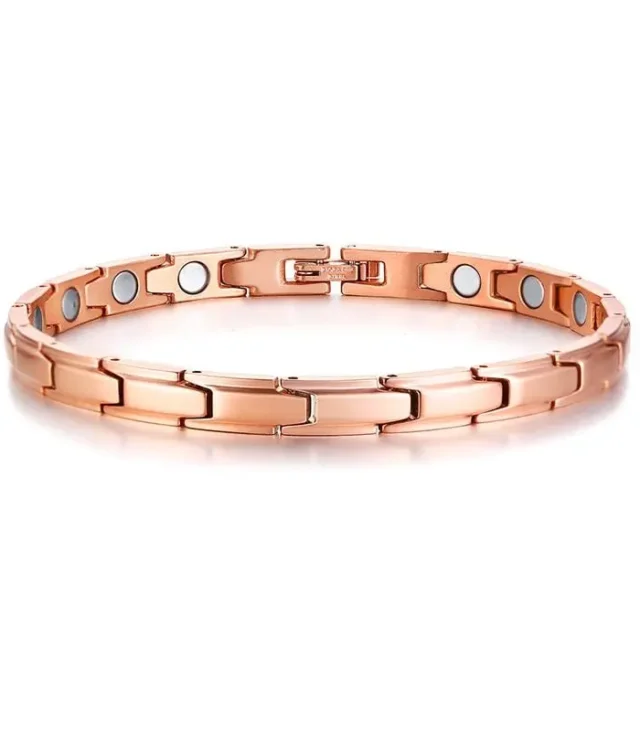 Women's Magnetic Bracelet Rose Gold - Stylishly Designed Magnetic Therapy Bracelet